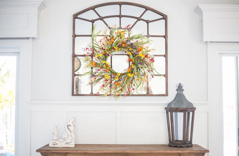 Mini Floral/Grass Wreath 20D EVA/Plastic