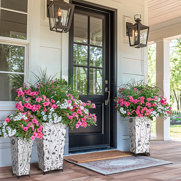 Aged Charm Tapered Tall Planters, Set of 3