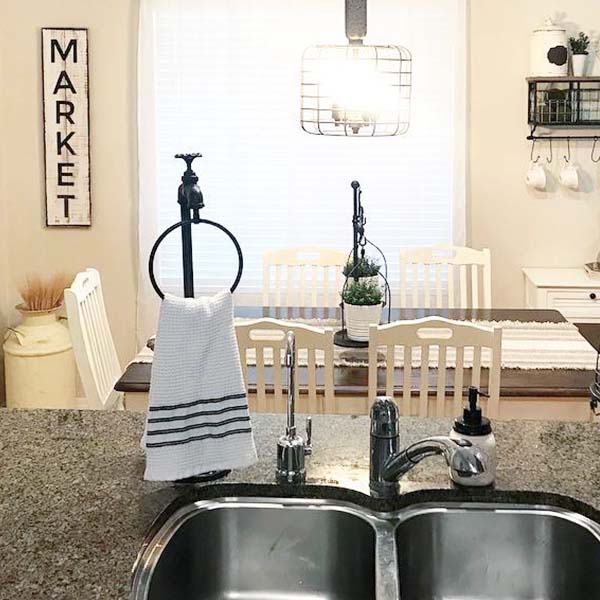 Spigot Soap and Towel Holder