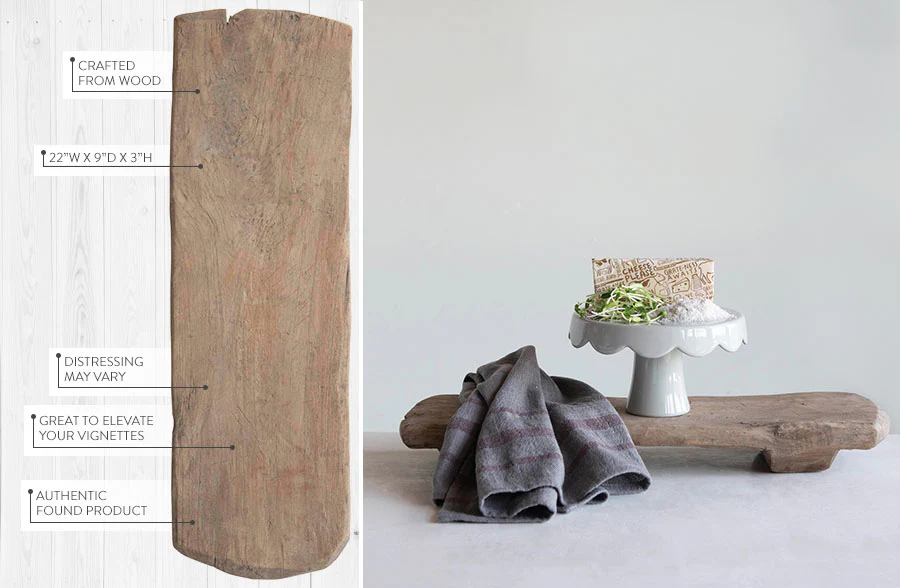 FOUND Wood Pedestal